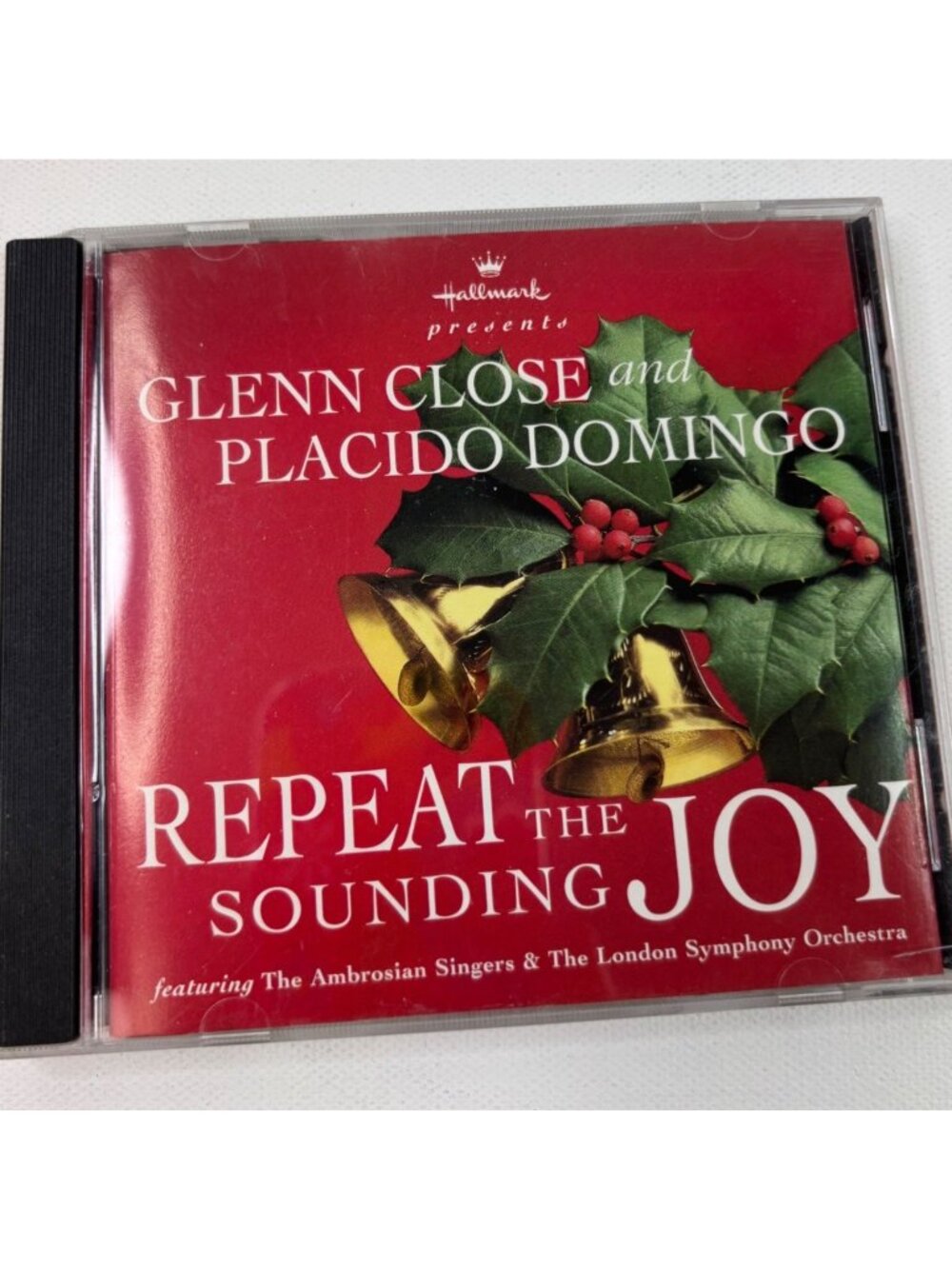 Glenn Close Placido Domingo Repeat The Sounding Joy 1995 CD Hallmark Christmas E